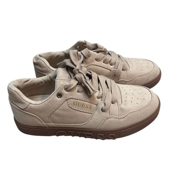 NWOT Guess Tan/Beige Tennis Shoes - Size 7.5 - Picture 1 of 13